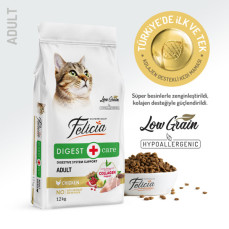 Felicia Az Tahıllı Yetişkin Tavuklu HypoAllergenic Kedi Maması 12 Kg