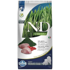 N&D Spirulina - Kuzulu ve Spirulinalı Tahılsız Orta ve Büyük Irk Yavru Köpek Maması 7KG