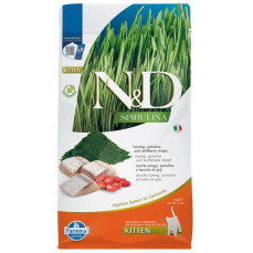 N&D Spirulina - Kitten - Ringa Balıklı ve Spirulinalı Tahılsız Yavru Kedi Maması 1,5KG