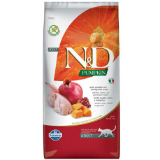 N&D Pumpkin - Bıldırcınlı, Balkabaklı ve Narlı Yetişkin Kedi Maması 5KG