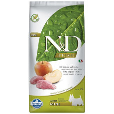 N&D Prime - Yaban Domuzlu ve Elmalı Tahılsız Küçük Irk Yetişkin Köpek Maması 7KG