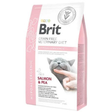Brit Veterinary Diet HYPO-ALLERGENIC Deri ve Cilt Sağlığı İçin Tahılsız Kedi Maması 2KG
