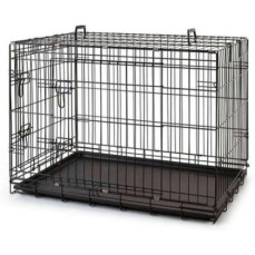 Katlanabilir Metal Kedi-Köpek Kafesi (Siyah) 120x75x84cm