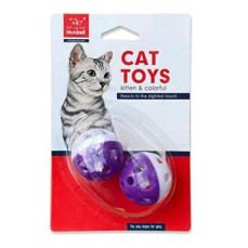 Nunbell Kedi Oyuncağı İkili Zilli Top 3.5 cm