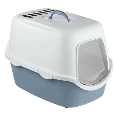 Stefanplast Cathy Filter Mavi Kapalı Kedi Tuvaleti 56x40x40 Cm