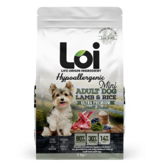 Loi Mini Kuzulu Pirinçli Küçük Irk Yetişkin Köpek Maması 3 Kg