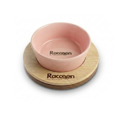 Raccoon Zeus Kedi ve Köpekler İçin Seramik Mama Kabı Pembe 16 Cm