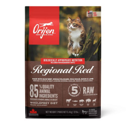 Orijen Regional Red - (Sığır Etli, Domuzlu, Kuzulu) Tahılsız Yetişkin Kedi Maması 5.4KG