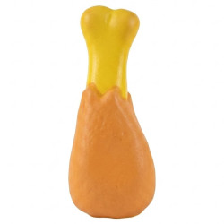 MerkoPets Sesli Vinil Tavuk Budu Şeklinde Köpek Oyuncağı 12cm (40gr)