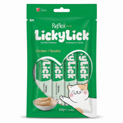 Reflex Plus LickyLick Tavuklu Sıvı Kedi Ödül Maması 4x15 gr