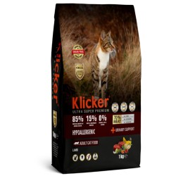 Klicker HypoAllergenic Glutensiz Tahılsız Kuzulu Yetişkin Kedi Maması 1KG