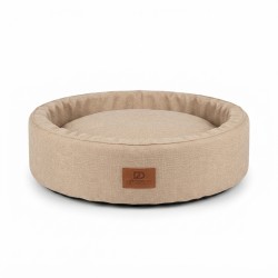 Teng Süngerli Simit Kedi Yatağı Krem 40 cm