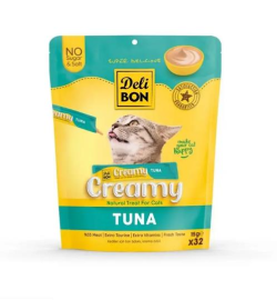 Delibon Creamy Ton Balıklı Sıvı Kedi Ödül Maması 32x15gr