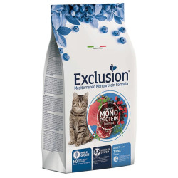 Exclusion Monoprotein Ton Balıklı Narlı ve Yaban Mersinli Düşük Tahıllı Yetişkin Kedi Maması 1.5KG