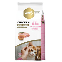Amity Super Premium HYPOALLERGENIC Düşük Tahıllı Tavuklu Kısırlaştırılmış Kedi Maması 2KG