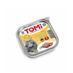 Tomi Pate Kümes Hayvanlı ve Ciğerli Yetişkin Kedi Konservesi 100 Gr