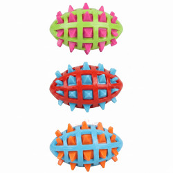 MerkoPets Sesli Vinil Amerikan Topu Şeklinde Köpek Oyuncağı 9x4cm (126gr)