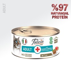 Felicia Ton Balıklı Ezme Yetişkin Kedi Konserve Maması 85 Gr