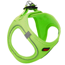 Luckypaw Air Mesh Harness Köpek Göğüs Tasması Neon Yeşil (8-13kg) [Large]