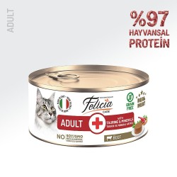 Felicia Sığır Etli Ezme Yetişkin Kedi Konserve Maması 85 Gr
