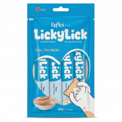 Reflex Plus LickyLick Ton Balıklı Sıvı Kedi Ödül Maması 4x15 gr