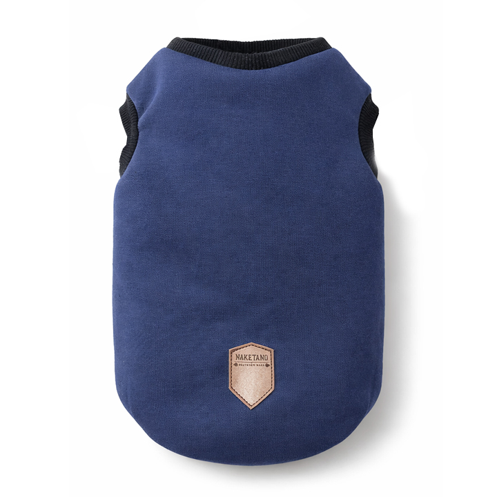 Teng Köpek Kıyafeti Kolsuz Lacivert [Large]