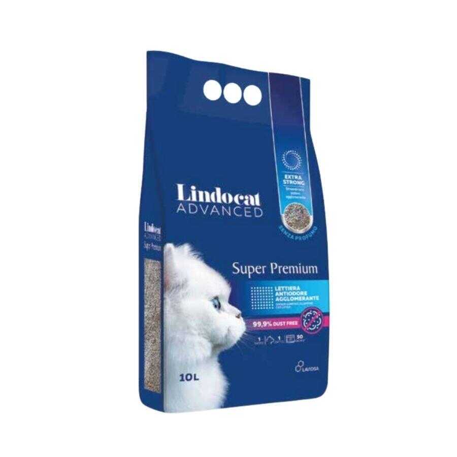 Lindocat Super Premium Extra Güçlü Topaklanan Pudra Kokulu Kedi Kumu 10L