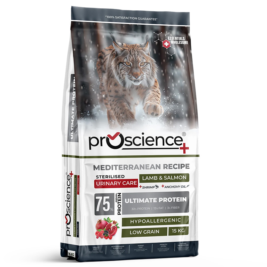 Pro Science Kuzu Etli ve Somonlu Düşük Tahıllı Kısırlaştırılmış 15 Kg Kedi Maması