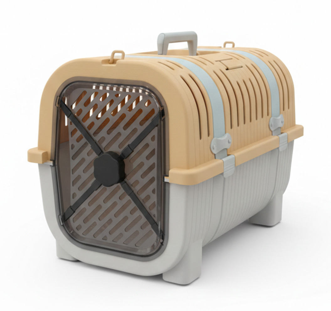 Teng Kedi ve Küçük Irk Köpekler İçin Taşıma Çantası Sarı (51x33x36 cm)