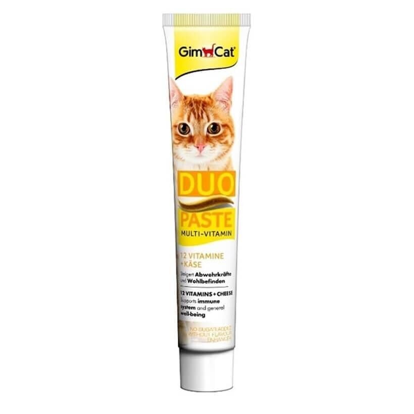 GimCat Duo-Paste Multi-Vitamin Peynirli 50 g Kedi Macunu