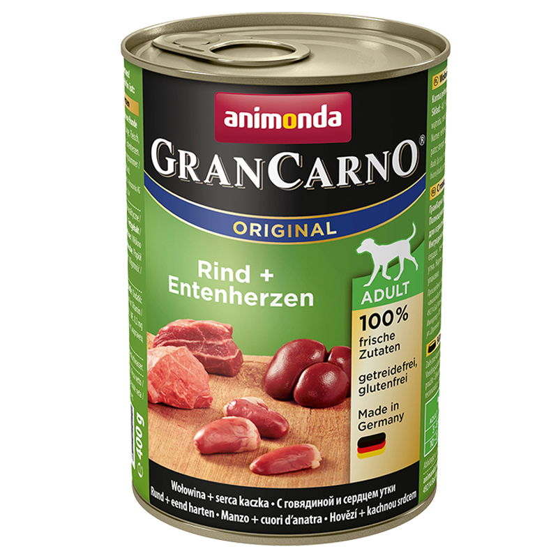 Animonda Gran Carno کنسرو غذای سگ با گوشت بوقلمون و اردک 400 gr