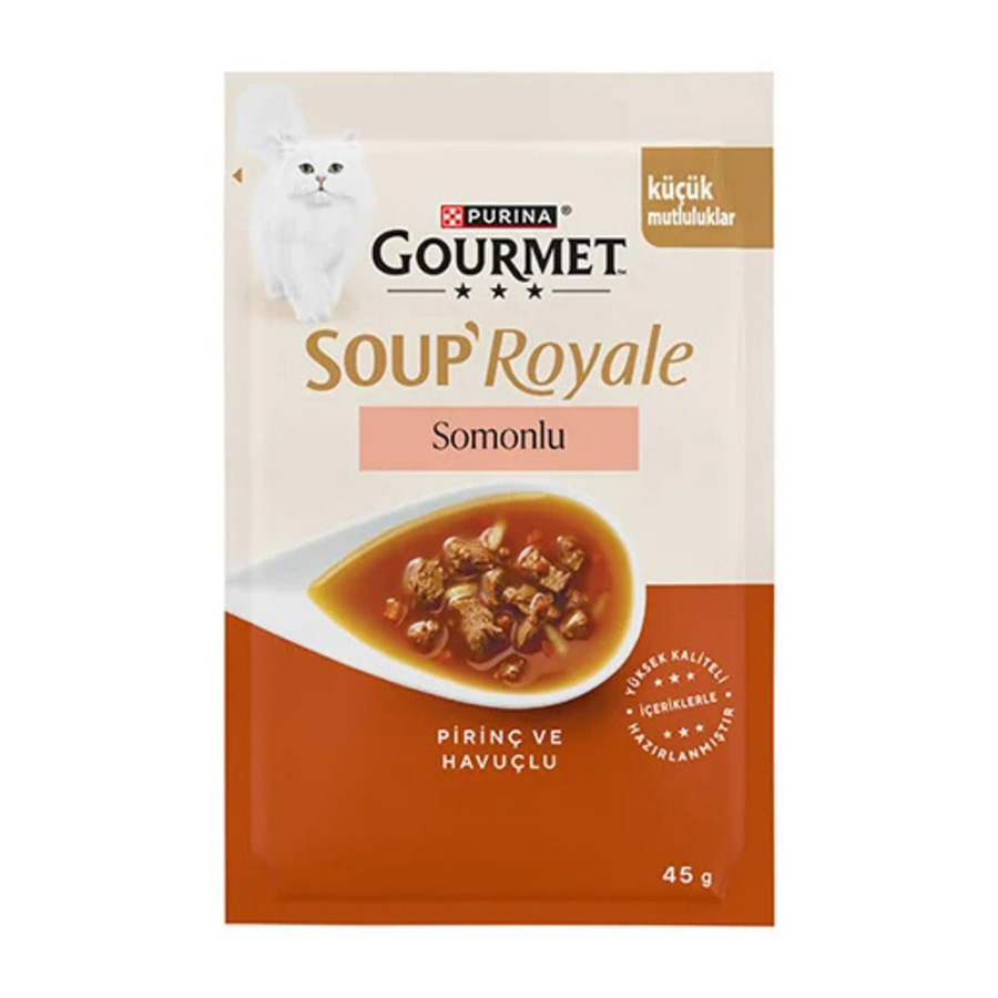Gourmet Soup Royale سوپ گربه سالمون 45gr