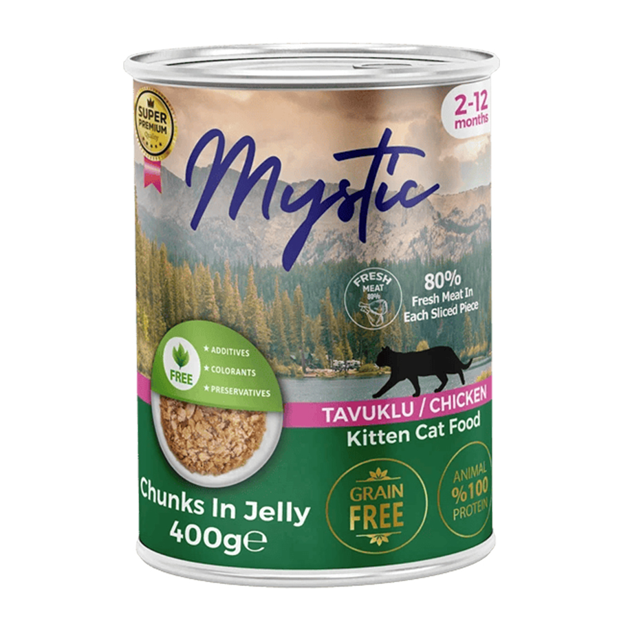 Mystic Jöleli Yavru Kedi Konservesi Tavuklu 400 gr