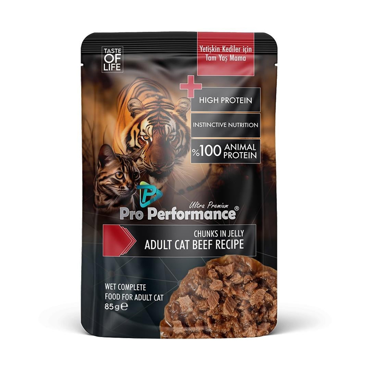 Pro Performance Sığır Etli Yetişkin Kedi Yaş Mama 85gr