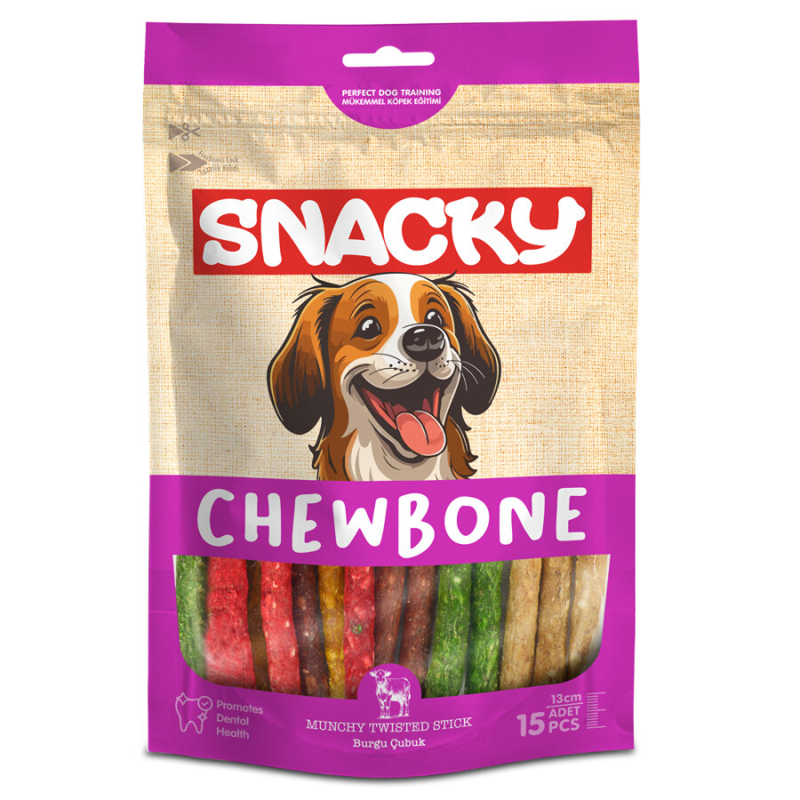 Snacky Munchy Köpek Burgu Çubuk 13 cm 15'li