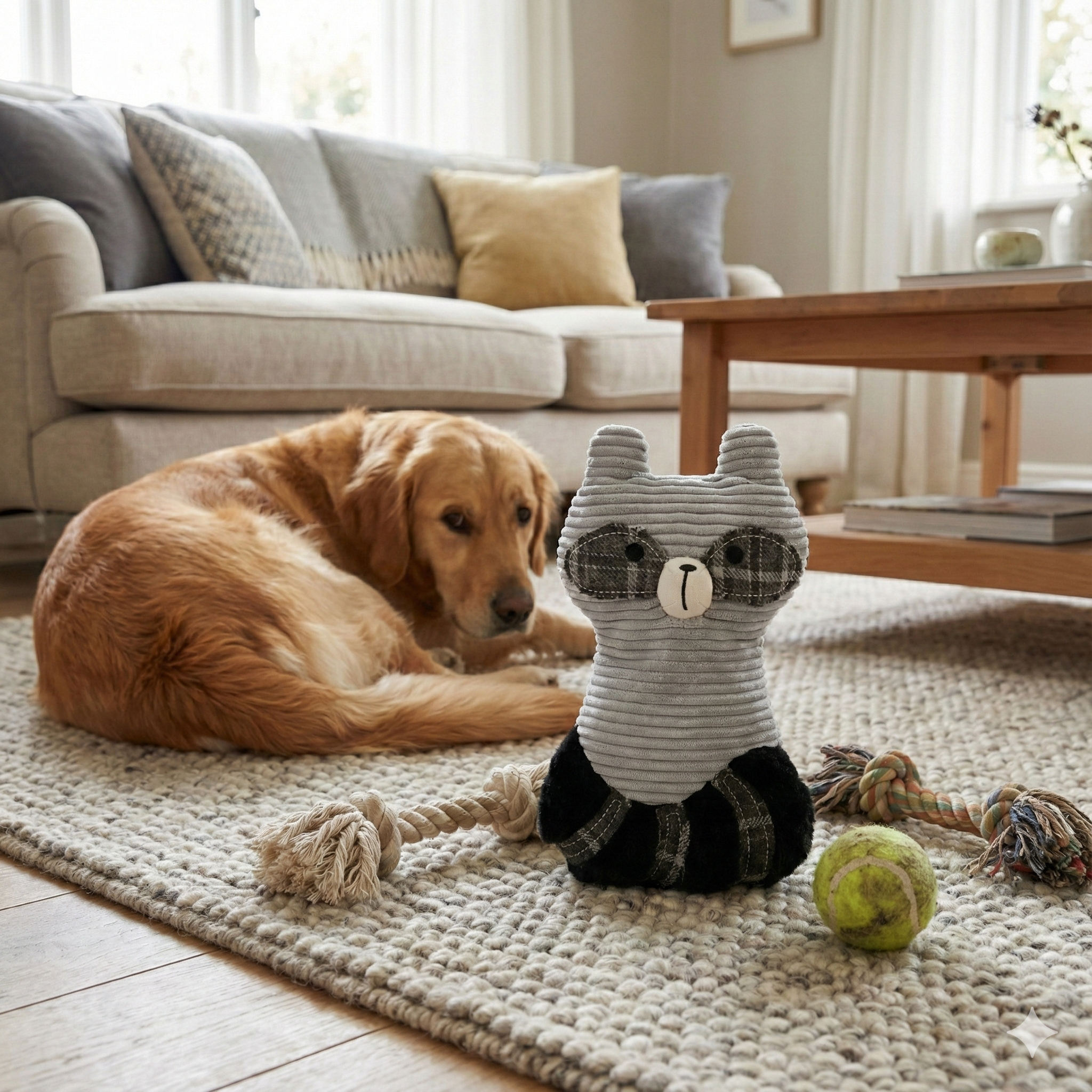 Karlie Peluş Rakun Köpek Oyuncağı 25,5cm
