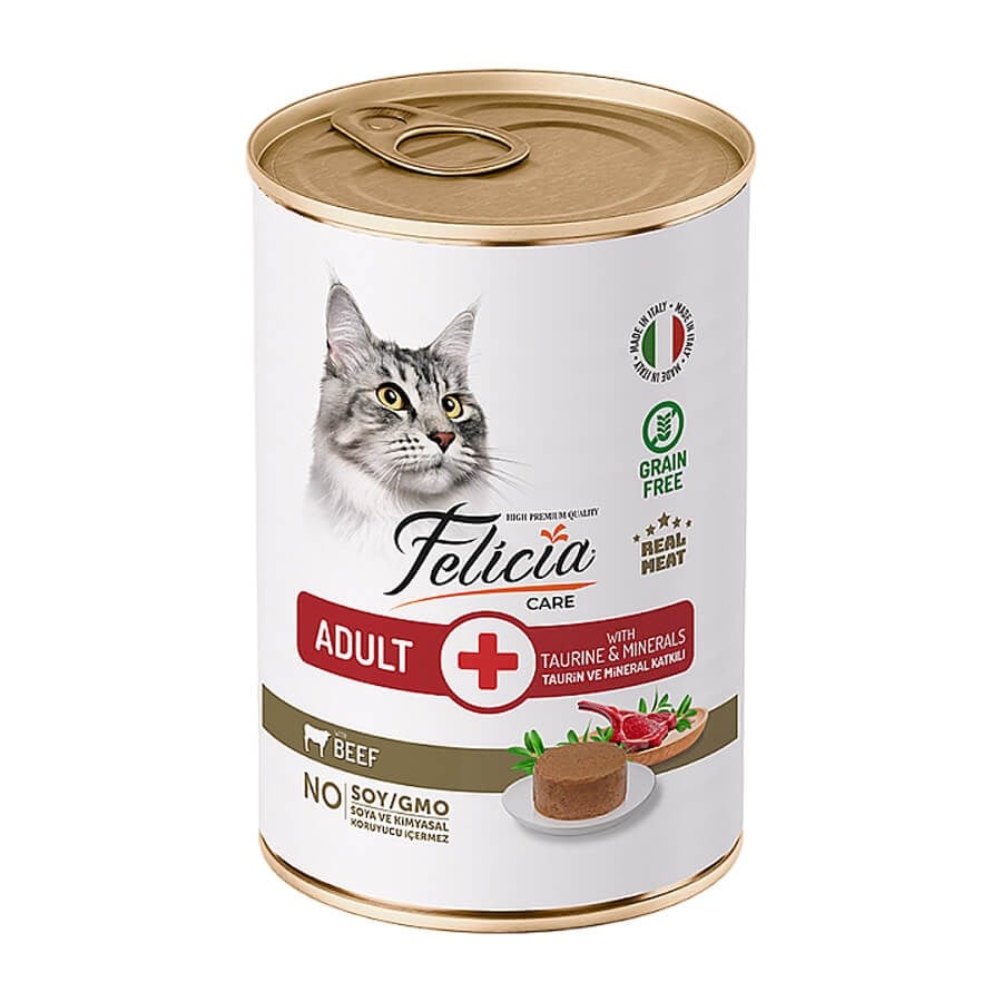 Felicia Yetişkin Tahılsız Biftekli Kedi Konserve 400 Gr