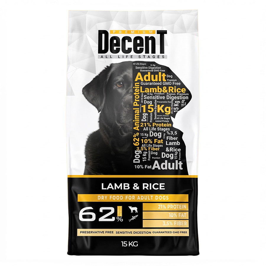 Decent SENSITIVE DIGESTION Kuzu Etli Yetişkin Köpek Maması 15KG