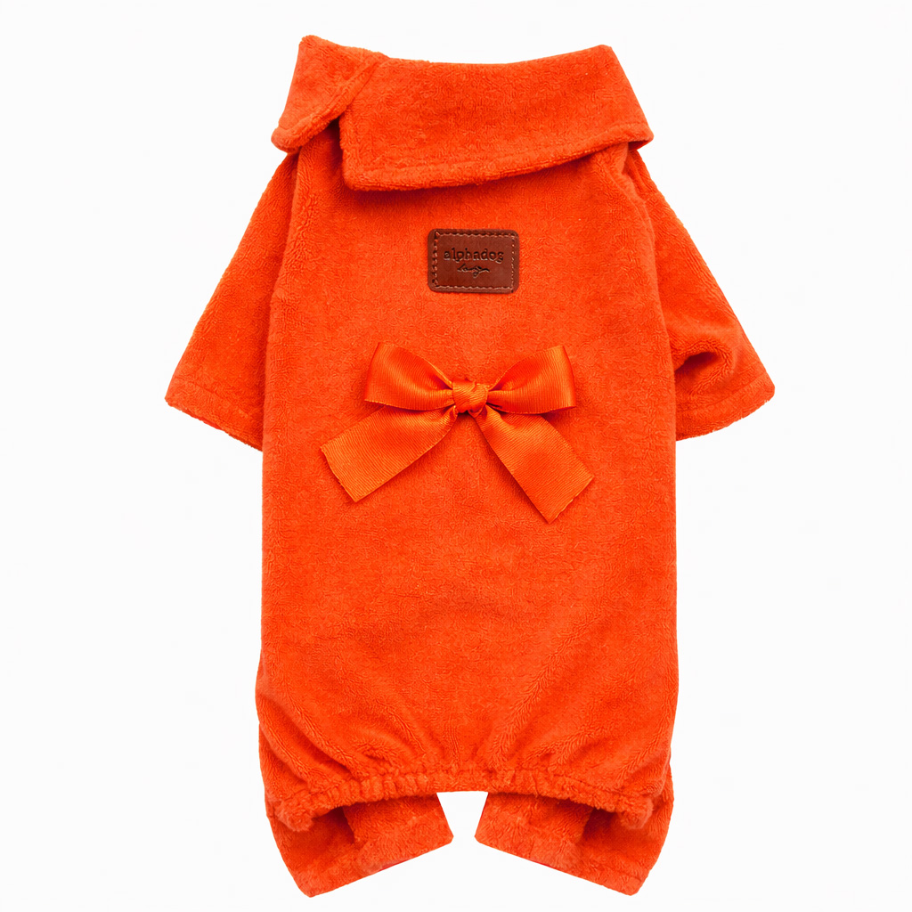 Alphadog Soft Turuncu Köpek Pijaması 3 Beden - [Medium] (6-9 KG)