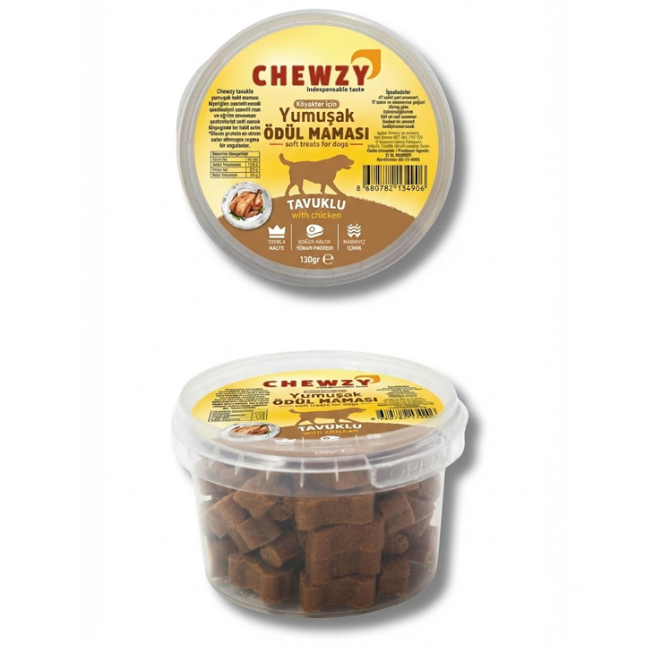 Chewzy Köpek İçin Tavuklu Yumuşak Ödül Maması 130gr