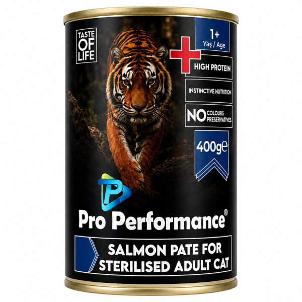 Pro Performance Pate Somonlu Ezme Kısırlaştırılmış Kedi Konservesi 400gr