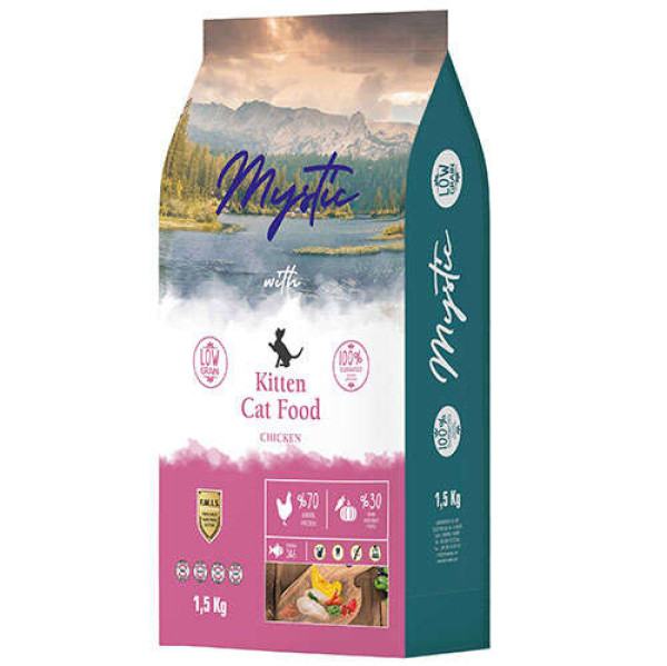 Mystic Kitten Düşük Tahıllı Yavru Kedi Maması 1,5kg