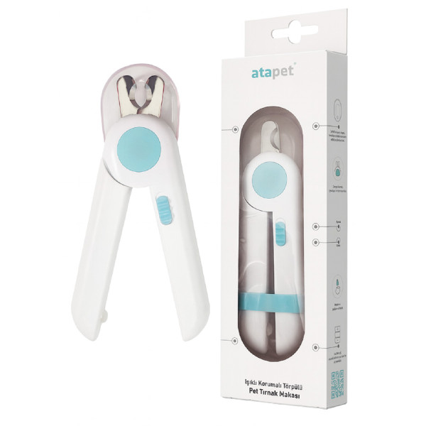 Pet Gravity Led Işıklı Kedi ve Köpekler için Tırnak Makası Mavi