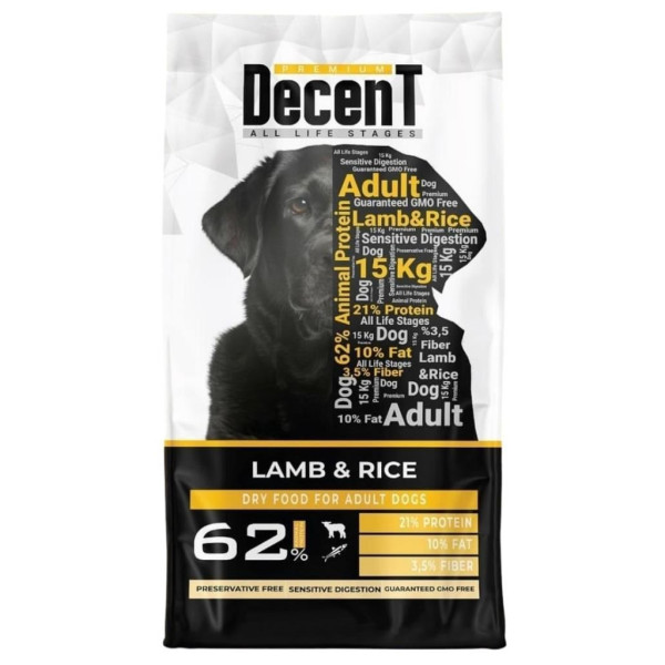 Decent SENSITIVE DIGESTION Kuzu Etli Yetişkin Köpek Maması 3KG