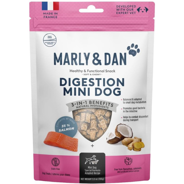 Marly & Dan Soft & Chewy Digestion Kolay Sindirilebilir Küçük Irk Köpek Ödülü - 50gr