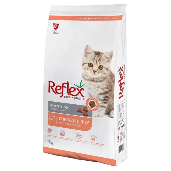 Reflex Kitten Tavuklu ve Pirinçli Yavru Kedi Maması 15 Kg