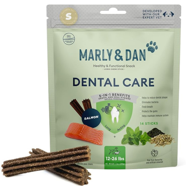 Marly & Dan Dental Care - Ağız Kokusu Giderici Diş Bakım Çubuğu (Küçük ırk köpek) S - 100gr