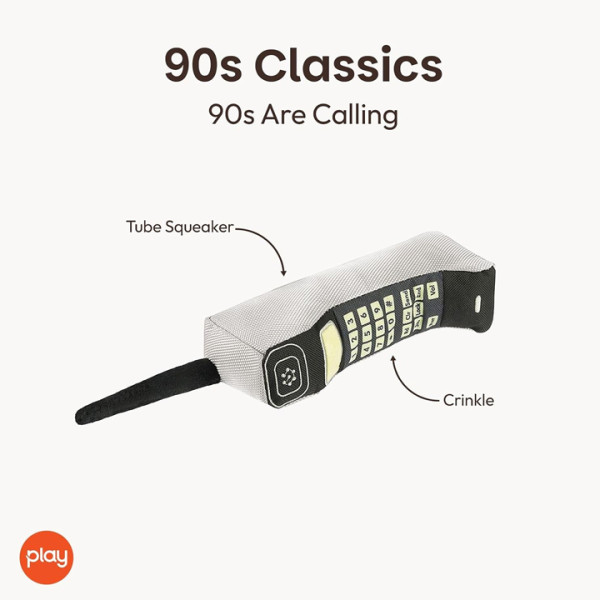 Play Pet 90lar - Telsiz telefon Peluş Köpek Oyuncağı