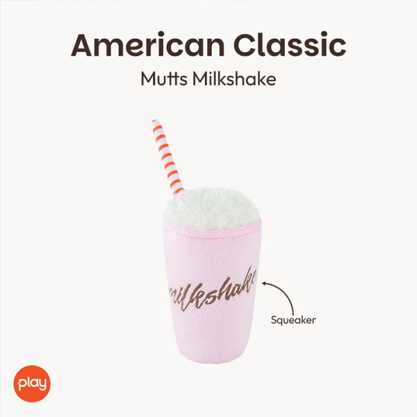 Play Pet Amerikan Klasik - Milkshake (Mini) Peluş Köpek Oyuncağı
