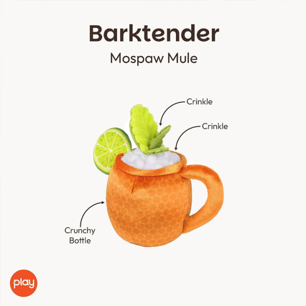 Play Pet Barmen - Moscow Mule Kokteyl Peluş Köpek Oyuncağı